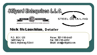 Description: Nicks BUSINESS CARD
